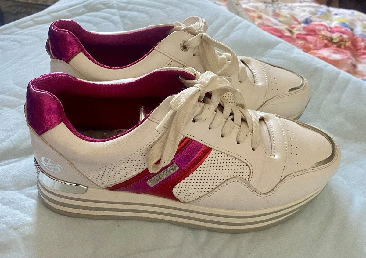 Damen Dockers Sneaker in weiß-pink,39