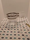 Vintage Pyrex Flameware Clear Glass Double Boiler Pots NO LID 1 1/2 Quart 6283