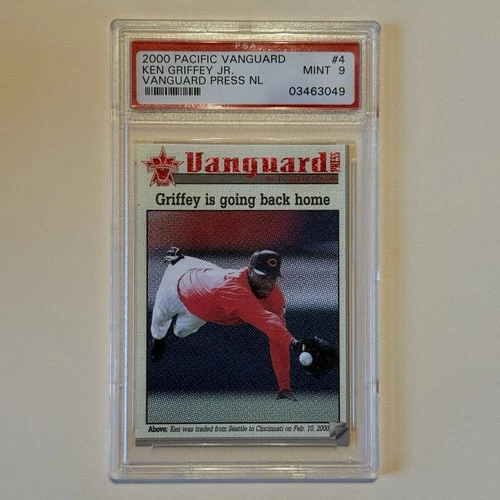 2000 Pacific Vanguard Ken Griffey Jr. PSA 9 #4 Vanguard Press NL