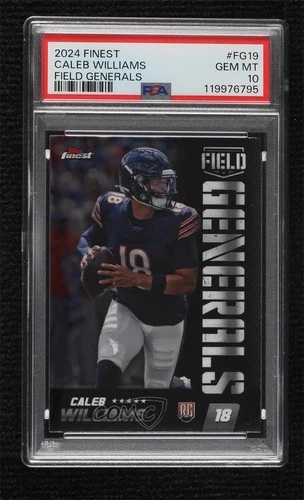 2024 Topps Finest Field Generals Caleb Williams #FG-19 PSA 10 GEM MT Rookie RC