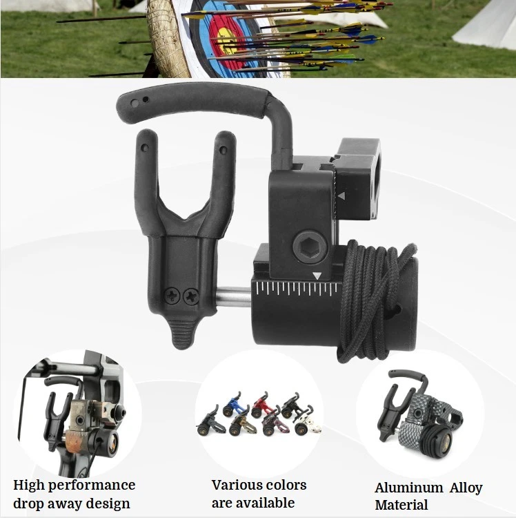 Archery Drop Away Arrow Rest Compound Bow Launcher Aluminum Adjustable Hunt R/LH - Image 3 of 4