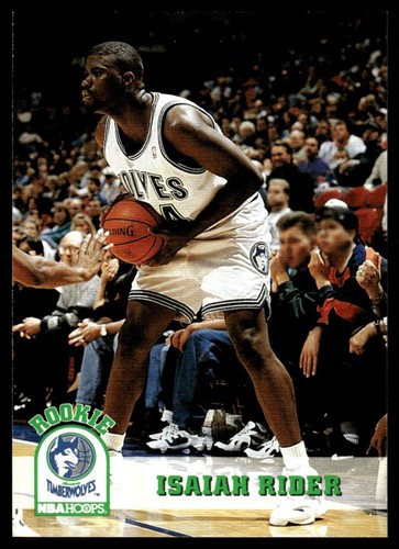 1993-94 NBA Hoops Isaiah Rider RC #367 Minnesota Timberwolves | eBay