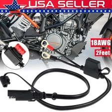 Battery Terminal Ring Sae Connector Harness Charger Cable Extension Cord