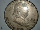 Decent 1949 D Franklin Half Dollar - FBL, full bell lines XF, actual coin photo