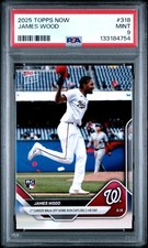2025 TOPPS NOW #318 JAMES WOOD ROOKIE RC PSA 9