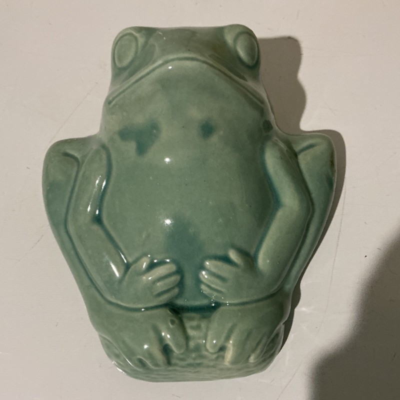 Frog Planter McCoy green Glass  Patio Garden Planter