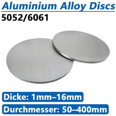 Aluminium Alloy Discs Metal Flat Circle 50 - 400mm In Diameter 1mm - 16mm Thick - Image 1 of 4