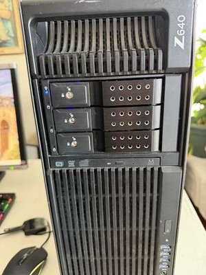 HP Z640 Workstation Xeon E5-1607V3 16GB RAM- Nvidia GT 710 -800GB NVMe-Win11 Pro