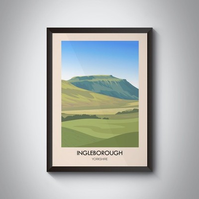 Ingleborough Yorkshire Dales Reiseposter