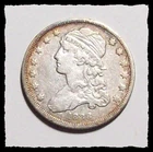 1838 Small Size CAPPED BUST QUARTER Very Old Cleaning  Lt Retoning VF  #21D5593