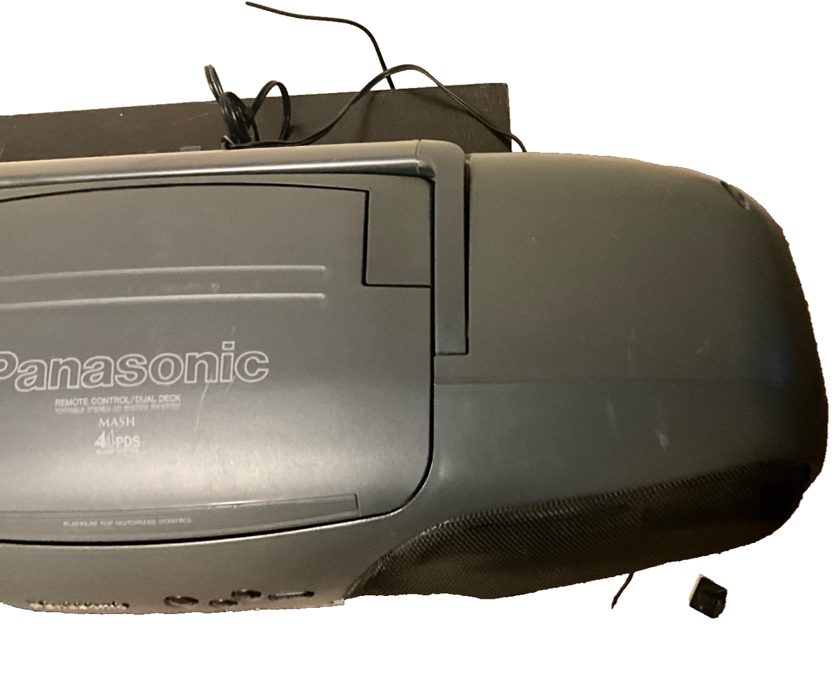Panasonic RX-DT707 CD, Cassette Radio Cobra Head w/Remote (Tested