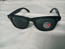 New Ray-Ban RB2140 Wayfarer Sunglasses 150mm Black Frame 3N UV Protection