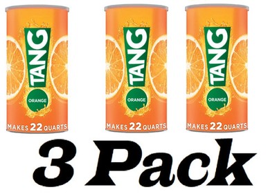 3 Pack - Tang Naturally Flavored Orange Powdered Drink Mix, 72 oz.
