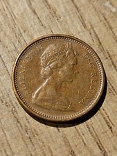 1965 Canadian 1-cent coin