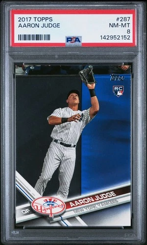 2017 Topps Aaron Judge #287 Rookie Card PSA 8 NM-MINT