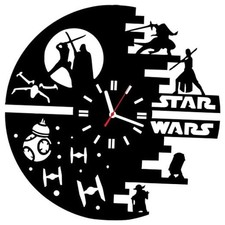 Wooden Wall Clock Christmas for Men Women Kids mom dad Girls Fans Superhero