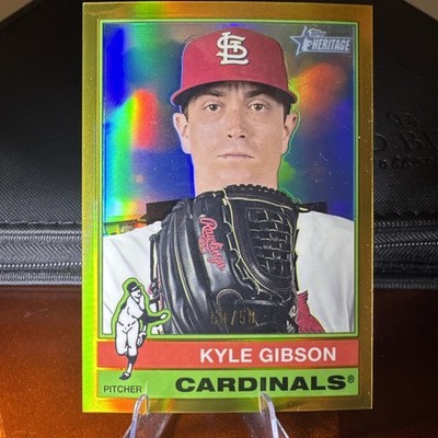 2025 Topps Heritage Kyle Gibson Gold Chrome /50 #141 Cardinals