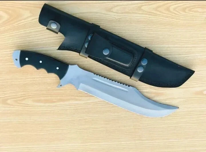 Custom Handmade Carbon Steel Blade Survival Hunting Bowie Knife - Camping Knife