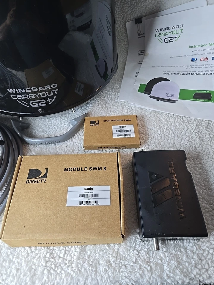 Winegard Carryout G2+ Plus Automatic Portable Satellite TV Antenna Black GM-6000 - Image 3 of 4