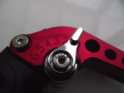 Leviers Long CNC Rouge Pour Suzuki SV650 N/S (1999-2002) - Neuf Sous Blister
