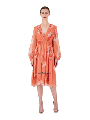silk georgette dress max mara Max Mara | Woman - Printed georgette dress - Beige