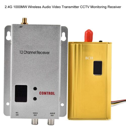 1.2G 1.5W Wireless Audio Video Transceiver CCTV Monitoring Transmitter Receiver - Picture 2 of 10