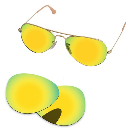 Lenslog polarisierte Ersatzgläser für Ray-Ban RB3025 58mm Rahmen - Farben - Bild 13 von 16