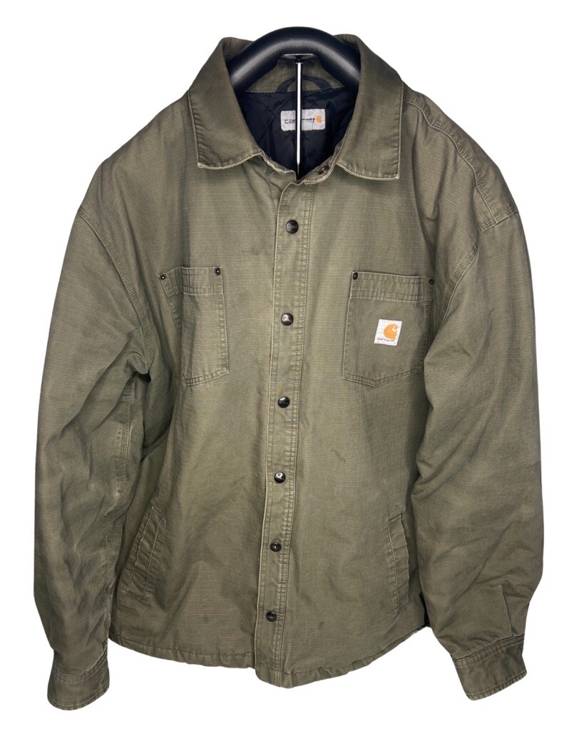 Carhartt Chatfield Shirt Jacket Mens 2XL Green Ripstop Carhartt Chatfield Shirt Jacket Mens 2XL Green Ripstop