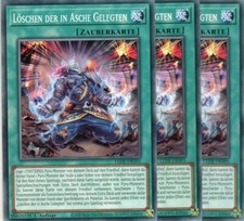 yugioh 3x delete the ashmed LEDE-EN095 COMMON 1ST EDITION GERMAN