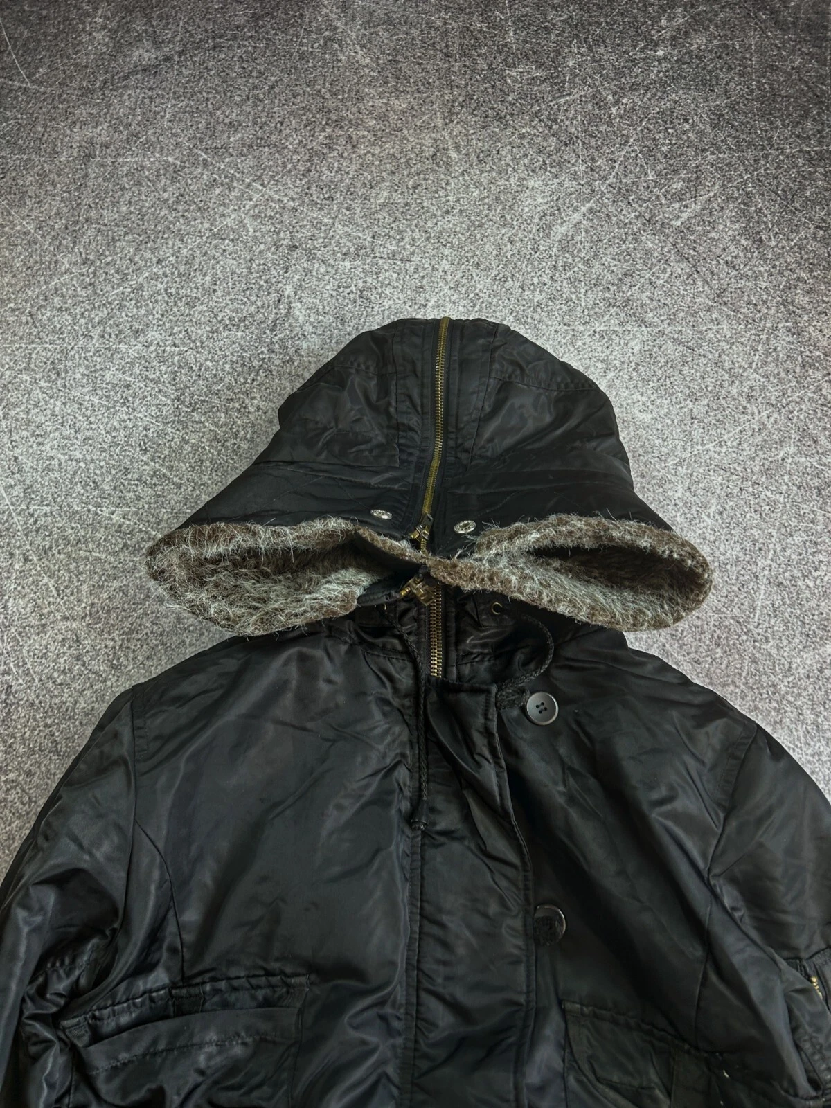 Felpa vintage streetwear Balenciaga Kapital stile giapponese zip cappuccio anni 90 Y2K