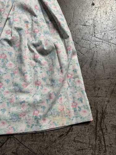 Vintage 1980s Girls PEACHES N CREAM Cottagecore Floral Dress Size 7 - Picture 4 of 15