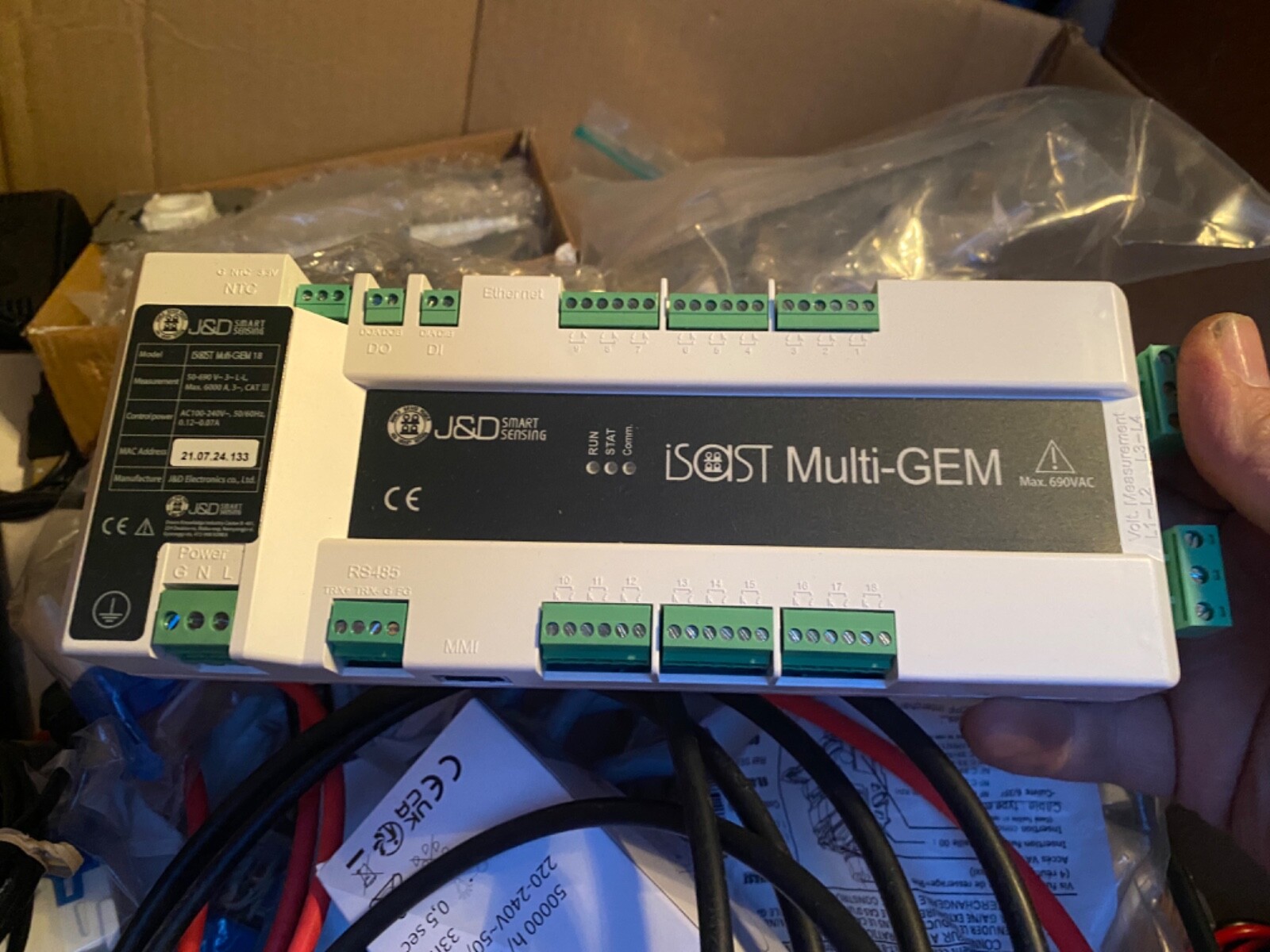 Centrale de mesure Multi-GEM-18 J&D compteur électrique multi-départs 333mV