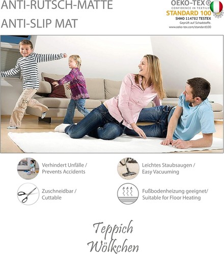 Teppich Wölkchen Antiscivolo Tappeto, Ferma Tappeto Antiscivolo - Rete Per - Foto 6 di 7