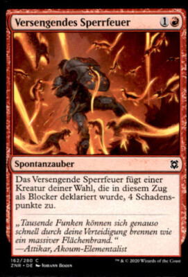 MTG Versengendes Sperrfeuer #162 ZNR Dt. Common (B3338)