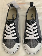 NWT Gymboree Boy's canvas sneaker tennis shoes blue Sz 1