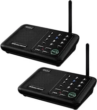 2 Wuloo Intercoms Wireless for Home 1 Mile (5280 Feet) Range 10-Channel Wireles.