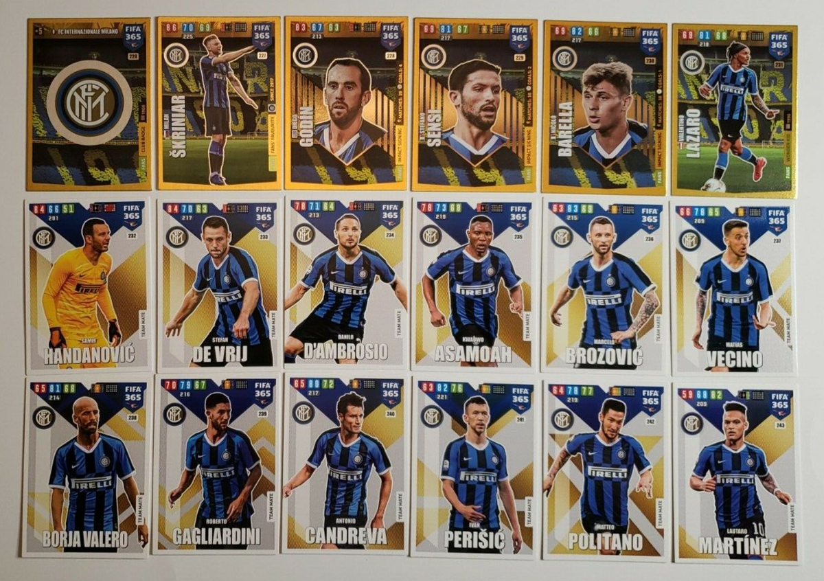 FC Internazionale Milano - 18 Cards Set - Panini Adrenalyn XL FIFA