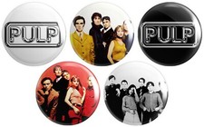 5 x Pulp BUTTON PIN BADGES 25mm 1 INCH | Band Britpop Indie Rock