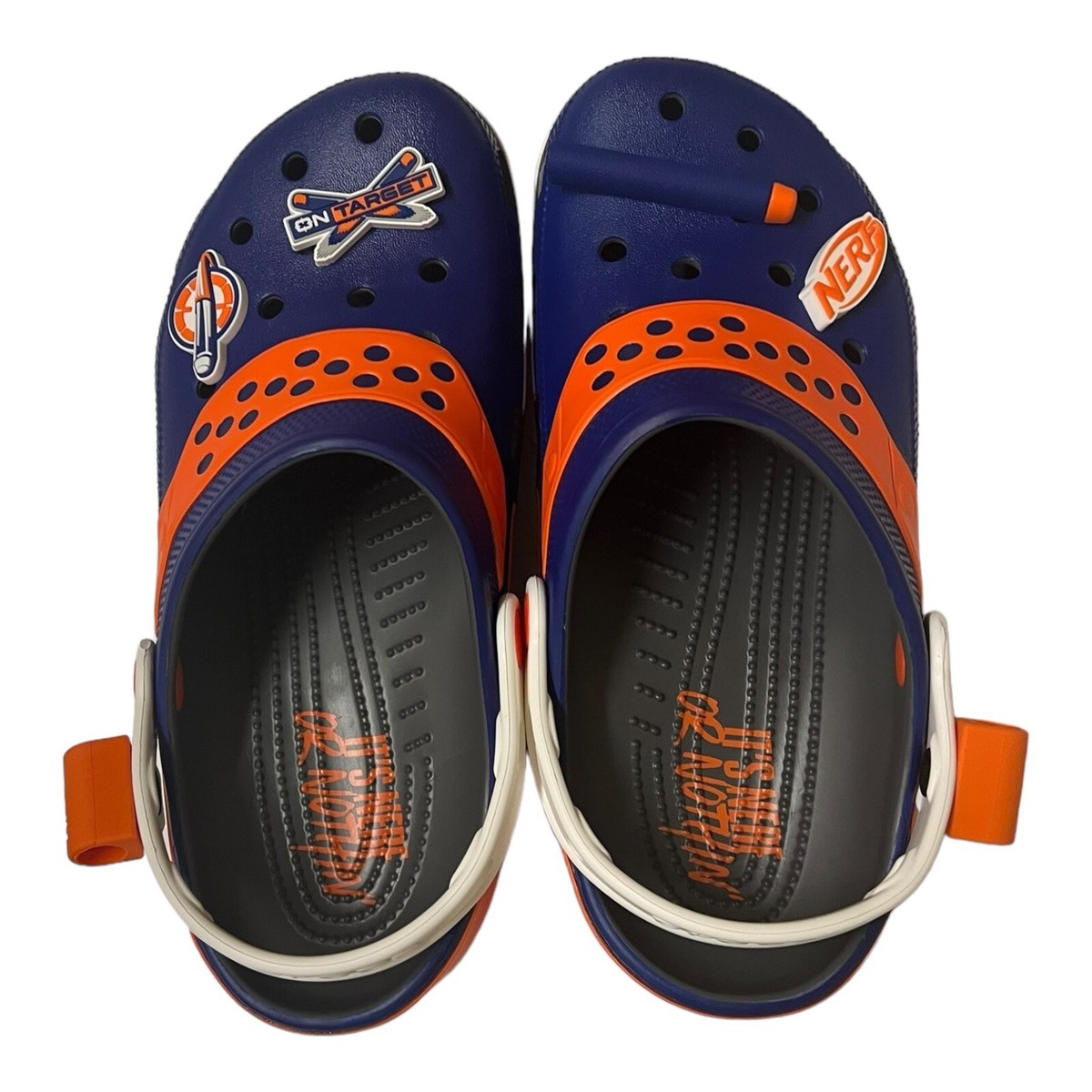 Crocs Classic Hasbro Nerf Clogs Blue Orange Unisex Size Men’s 8 Women’s 10 NWT Crocs Classic Nerf Clogs Slip-on Comfort | Mercari main image 3