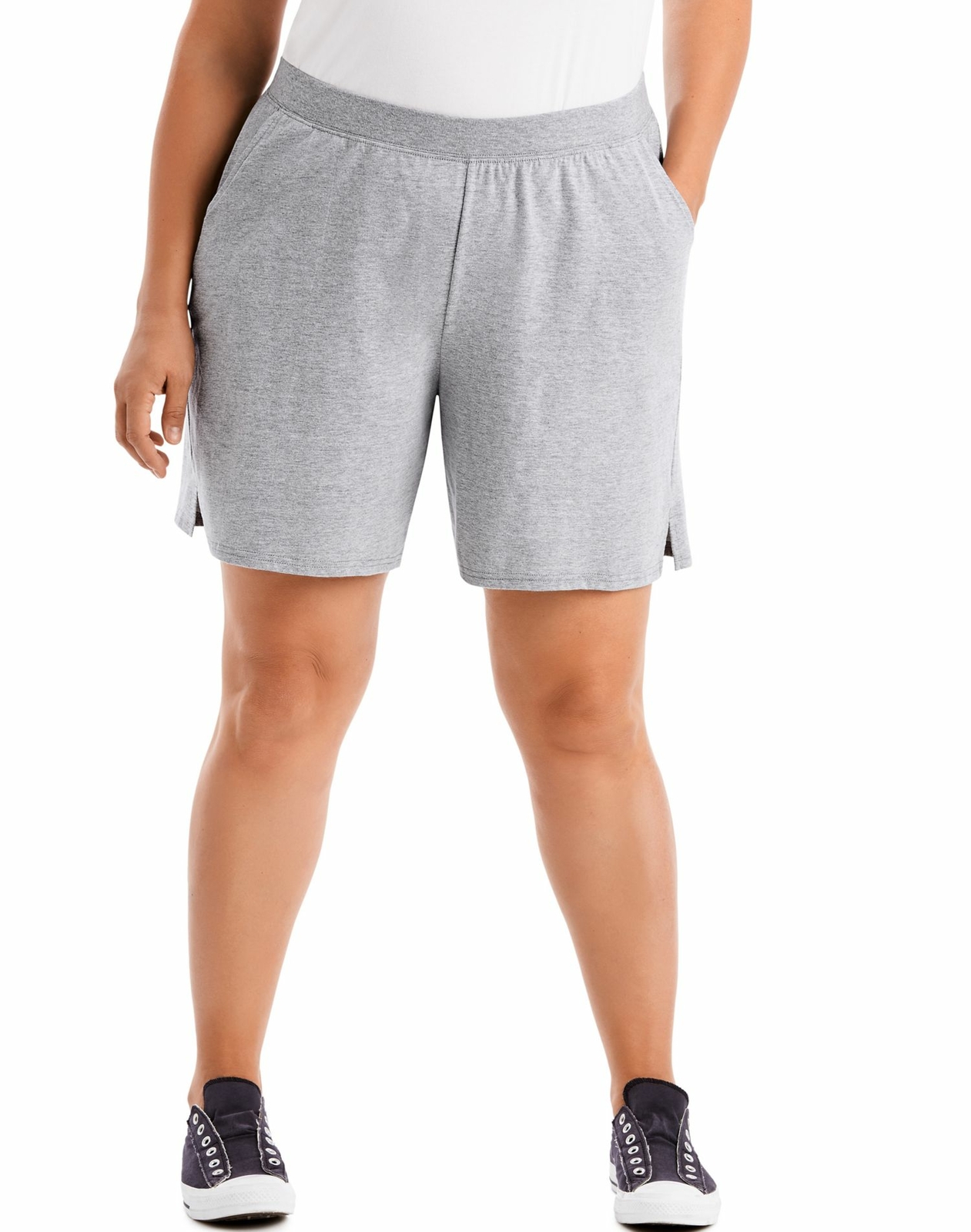 Just My Size Womens Cotton Jersey PullOn Shorts eBay