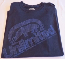Men's ECKO UNLTD UNLimited Large Navy Blue Rhino T-Shirt EU215-T51
