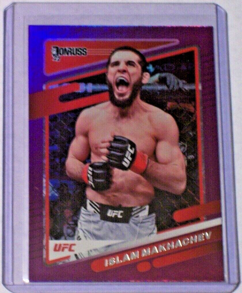 2022 Donruss UFC Purple Flood Parallel Islam Makhachev #1