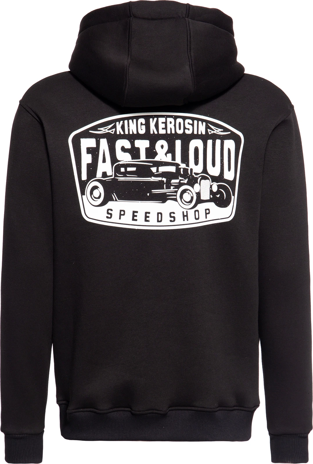 SACAI Felpa con cappuccio King Kerosin ""FAST & LOUD"" manica lunga HOT ROD ZIP giacca con cappuccio rockabilly