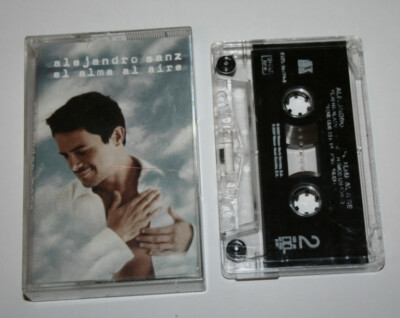 CINTA DE CASSETTE, ALEJANDRO SANZ, EL ALMA AL AIRE, WARNER MUSIC 2000, CASETE