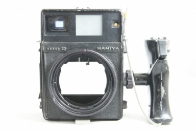 マミヤ23 Mamiya SUPER 23 Black Medium Format Camera Body + Left Hand Grip