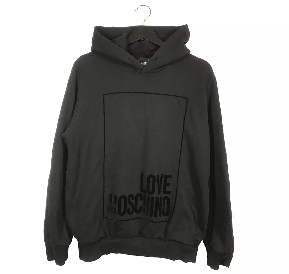 Love moschino black hoodie sales