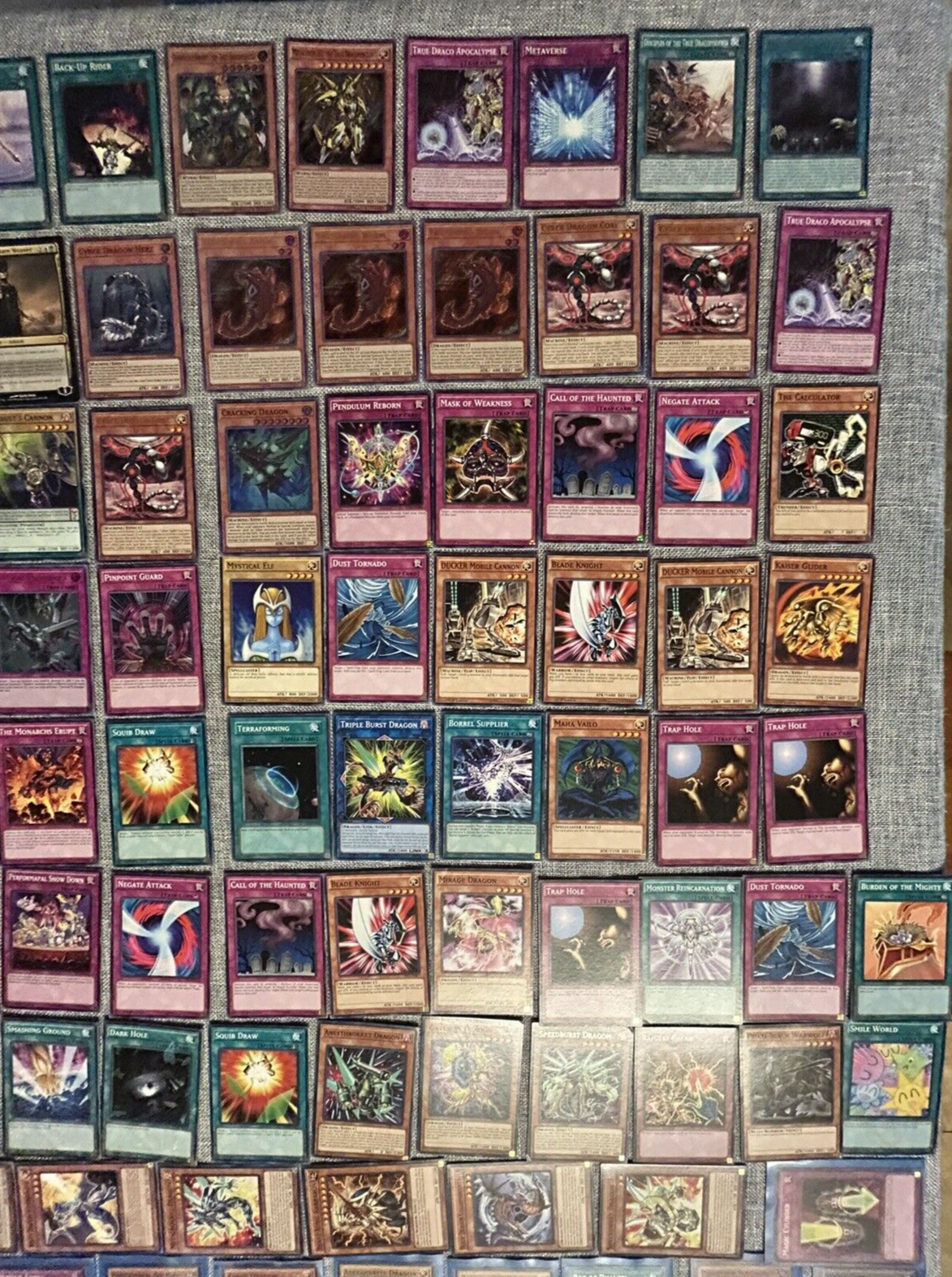 138 Yugioh Card Lot + 1 Magic the Gathering Card.