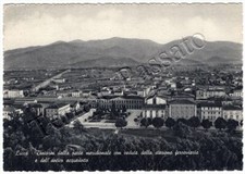 Postcard of Lucca, panorama with railway station and ancient aqueduct - 1950