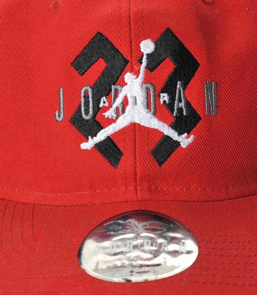 Nike Air Jordan Jumpman 23 Snapback Cap Hat Red Embroidered