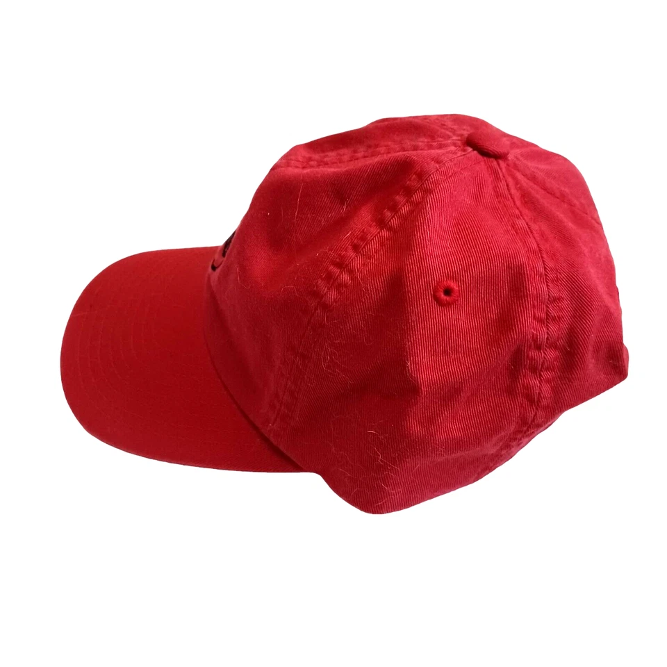 Volcom Smiley Face Adjustable Trucker Hat Logo Red - Image 3 of 4